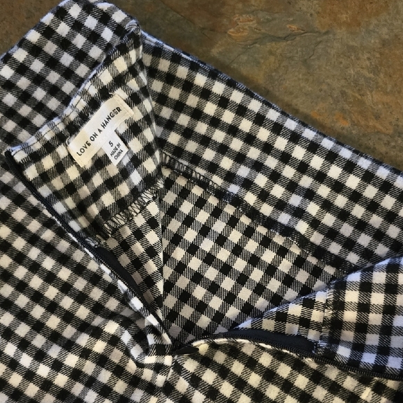 Love on a Hanger Black and White Gingham Pencil Skirt - Picture 3 of 5